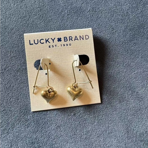 Brand New Lucky Brand Vintage Gold Earrings